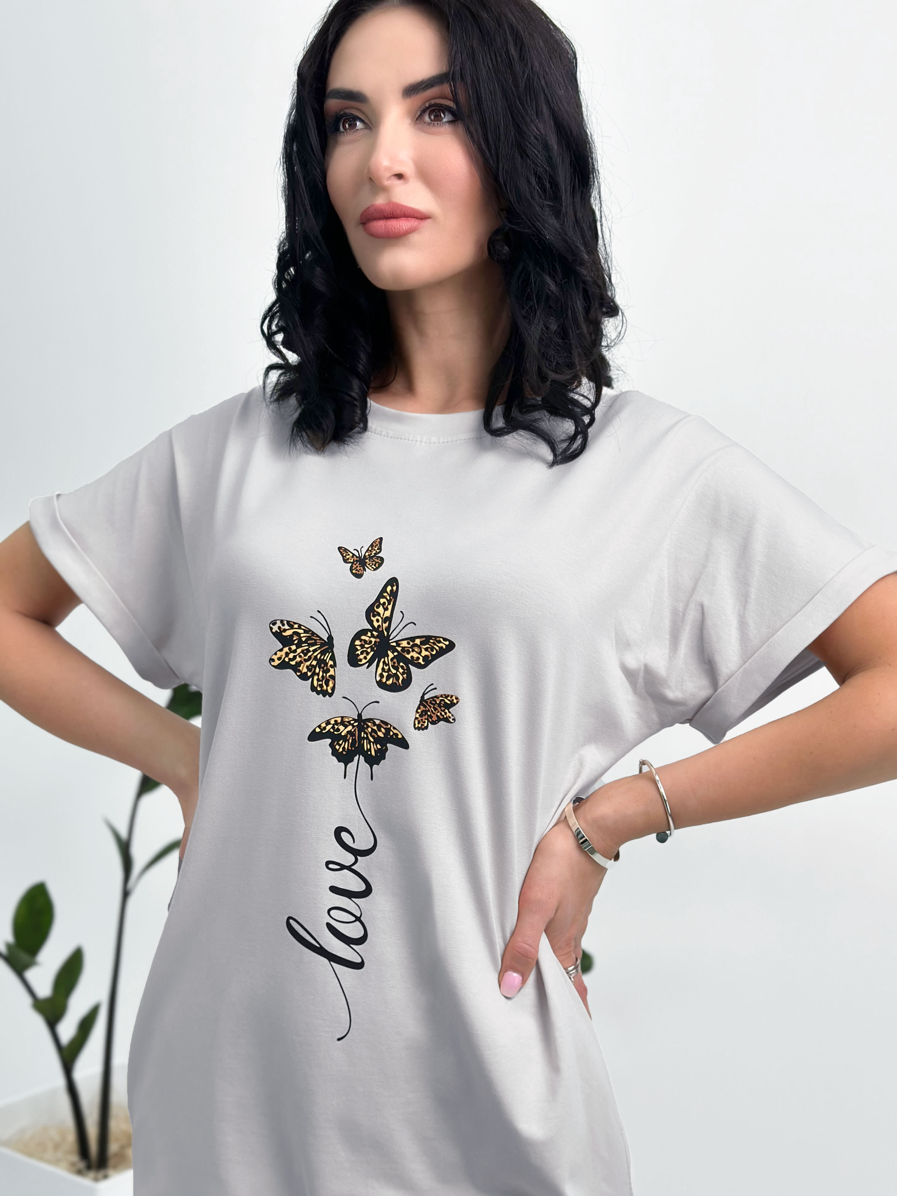 Сукня Butterfly — сірий